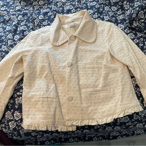 Cream Eyelet Jacket